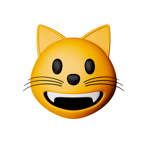 Emoji chat souriant  3D Icon