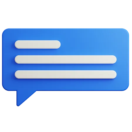 Chat Speech  3D Illustration