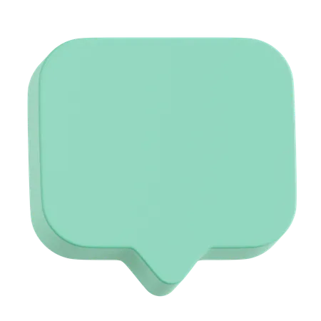Chat Square  3D Icon