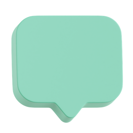 Chat Square  3D Icon