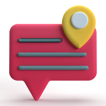 Chat-Standort  3D Icon