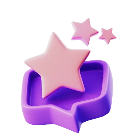Chat star  3D Icon