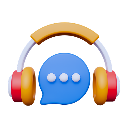 Chat Support  3D Icon
