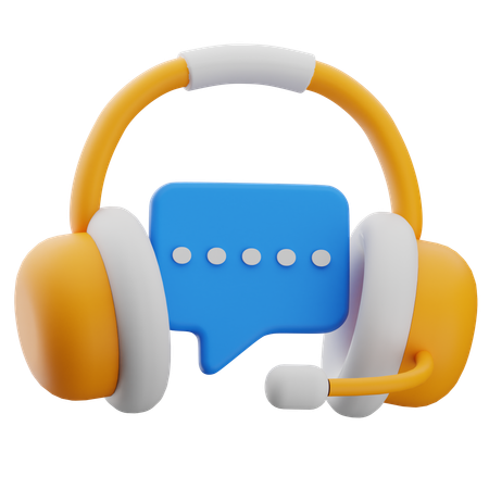 Chat Support  3D Icon
