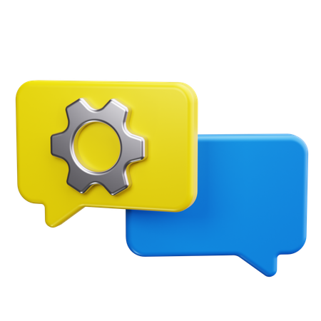 Chat Support  3D Icon