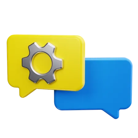 Chat Support  3D Icon