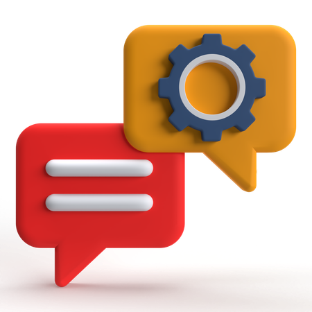 Chat Support  3D Icon