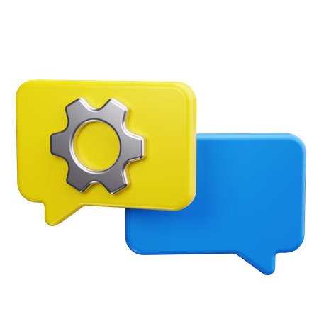 Chat Support  3D Icon