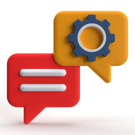 Chat Support  3D Icon