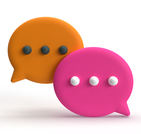 Chat Talk  3D Icon