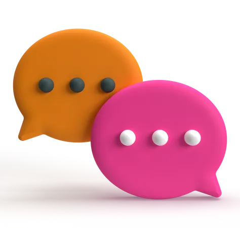Bate-papo conversa  3D Icon