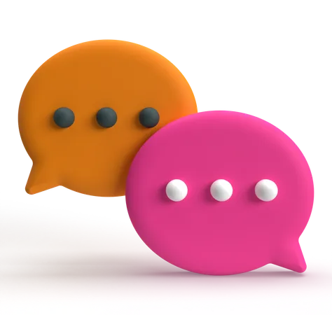 Chat Talk  3D Icon