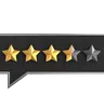 Chat Three Point Five Star Rating