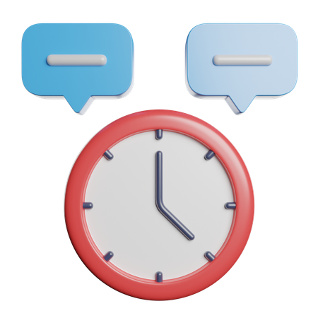 Chat Time  3D Icon