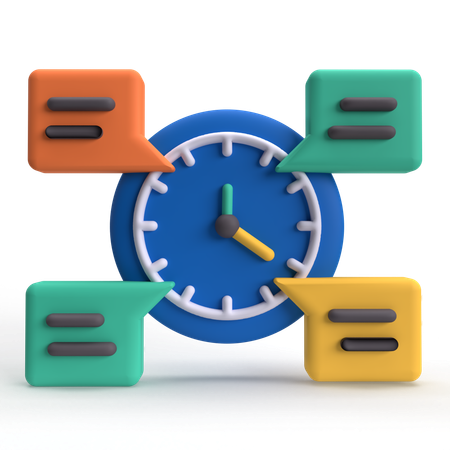 Chat Time  3D Icon