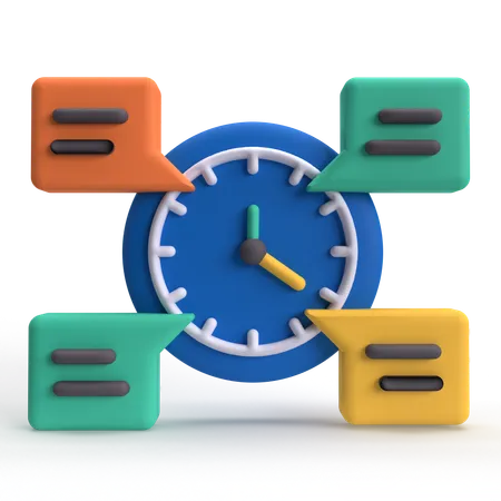 Chat Time  3D Icon