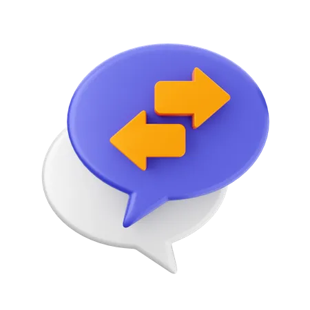 3 D Chat Bubble Notification 3D Icon