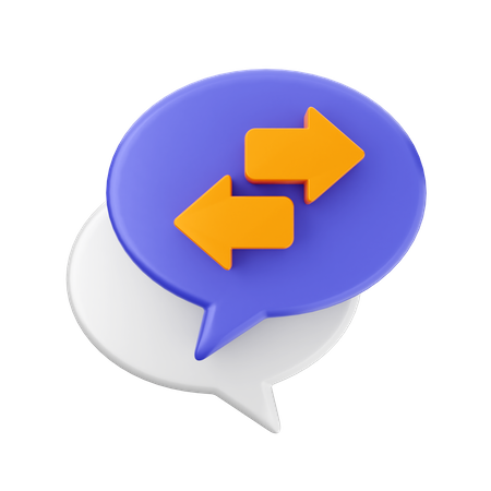 Chat-Transaktion  3D Icon