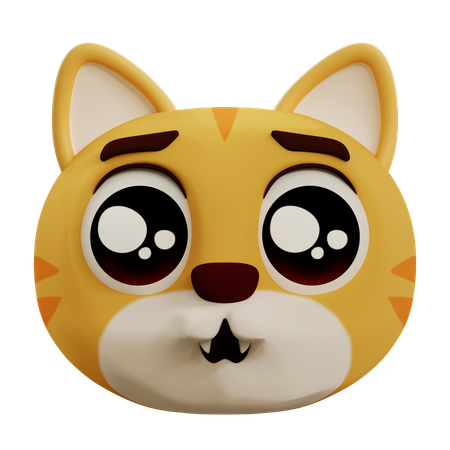 Chat triste  3D Icon