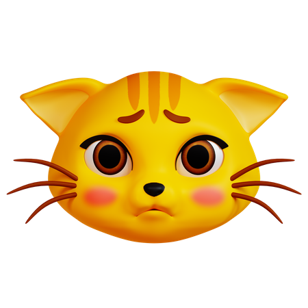 Chat triste  3D Icon