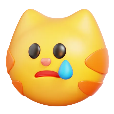 Emoji chat triste  3D Icon