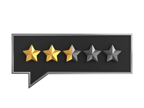 Chat Two Point Five Star Rating 3 D Icon 3D Icon