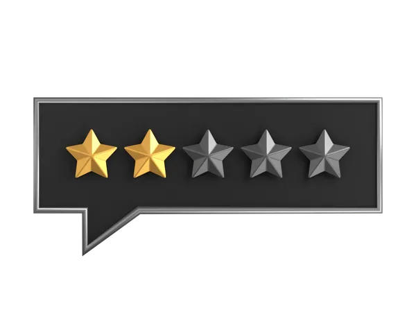 Chat Two Star Rating 3 D Icon 3D Icon