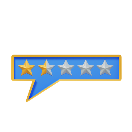 Conversar um ponto cinco estrelas  3D Icon