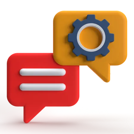 Chat-Unterstützung  3D Icon