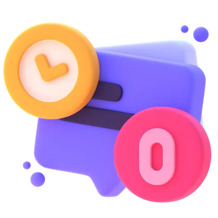 Bate-papo vazio  3D Icon