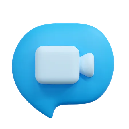 Chat vidéo  3D Icon