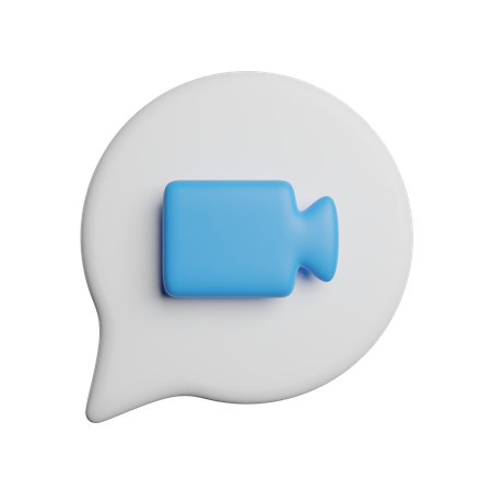 Chat vidéo  3D Icon