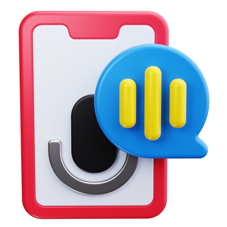 Chat vocal  3D Icon