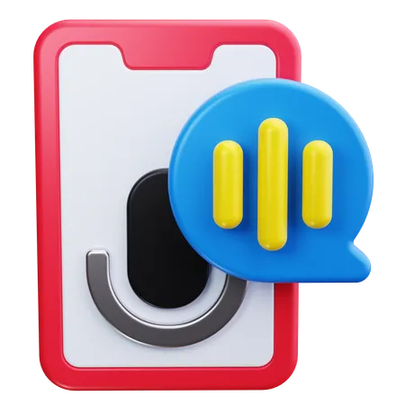 Chat vocal  3D Icon