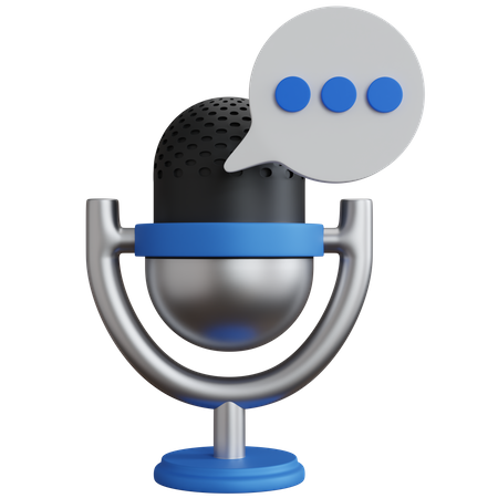 Chat vocal  3D Icon