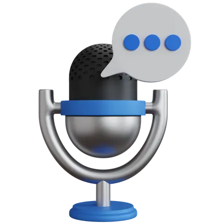 Chat vocal  3D Icon