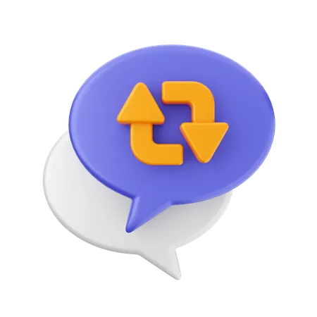Chat wiederherstellen  3D Icon