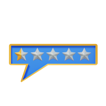 Chat Zero Point Five Star  3D Icon