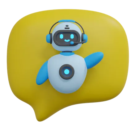 Chatbot Illustration 3D Icon