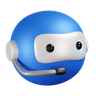 3d chatbot logo