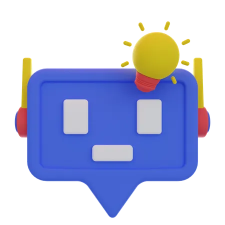 Aprendizaje de chatbots  3D Icon