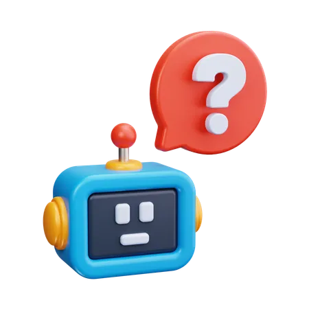 Chatbot Assistance  3D Icon