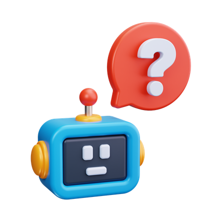 Chatbot Assistance  3D Icon