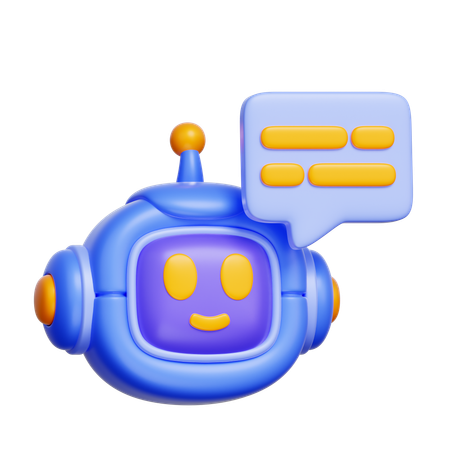 Chatbot Assistant  3D Icon