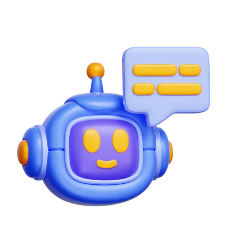 Chatbot Assistant  3D Icon