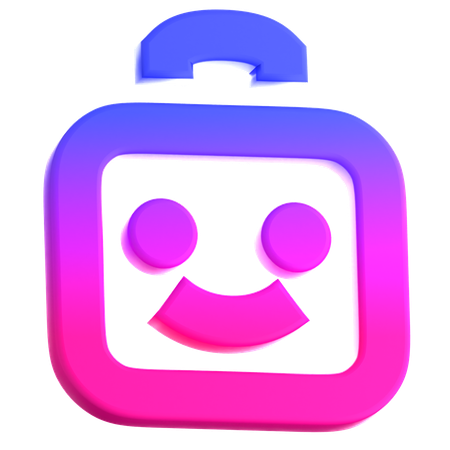 Chatbot-Assistent  3D Icon