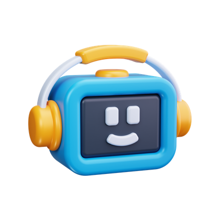 Assistenza chatbot  3D Icon