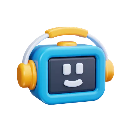 Assistenza chatbot  3D Icon