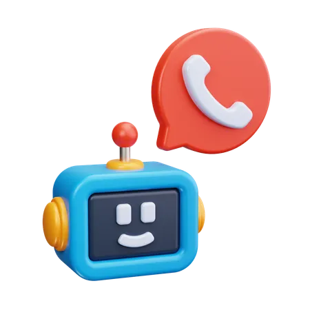 Assistenza chatbot  3D Icon