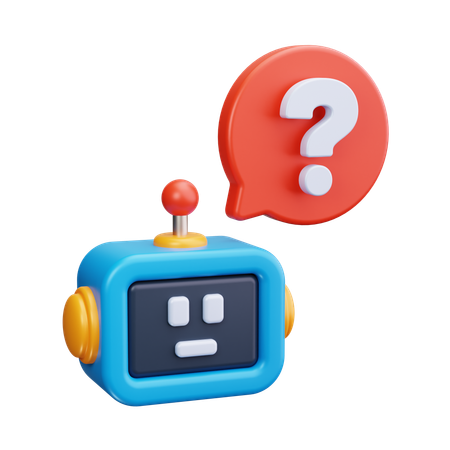 Assistenza chatbot  3D Icon